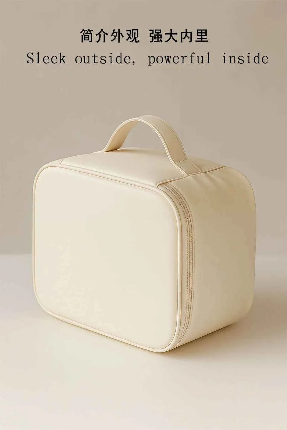 Makeup Bag With LED Mirror Large Capacity Travel Portable With Toilet Storage Bag and Mirror Women's Makeup Bag Organizer
